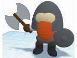 Cartoon Figure - Dwarven Axemaster