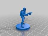 Astronaut with Laser Miniature (28mm scale)