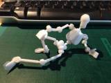 anatomically correct poseable action figure for drawing