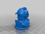 Diving Helmet HighPoly with base